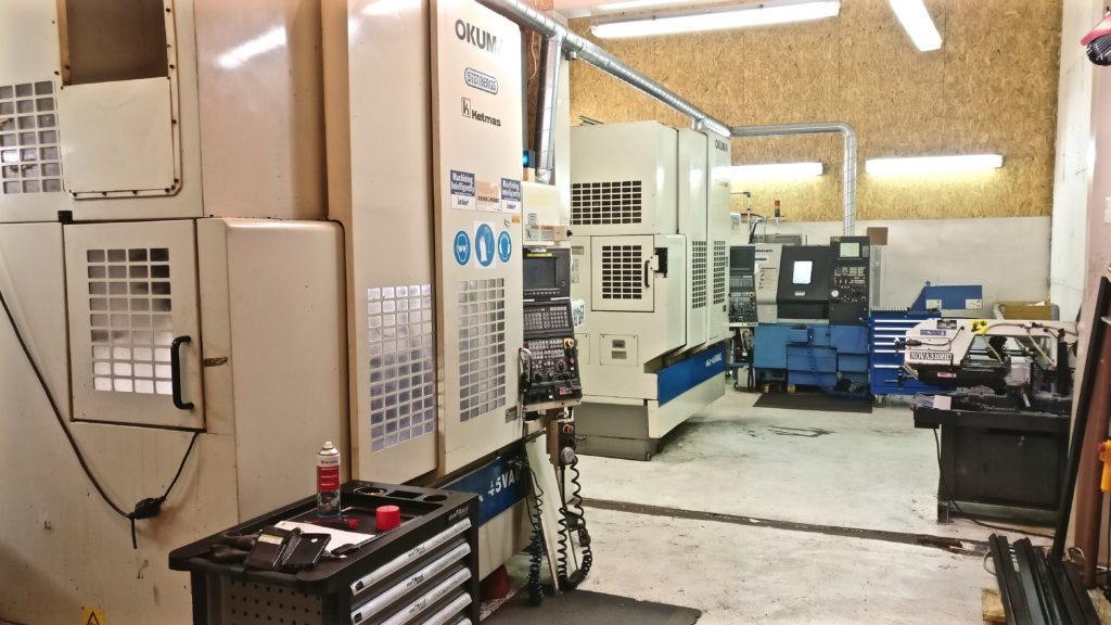 Ketmas CNC-utrustning i produktionslokalen i Pärnu